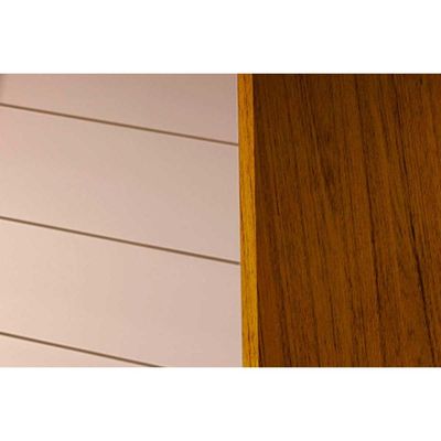 Mesa de Sala Jantar Fler c/Tampo Madeirado Vidro 90x90cm Cedro/Off White/Off White - DJ Móveis