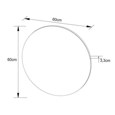 Espelheira de Banheiro BN3640 60cm Metalizado - Tecno Mobili