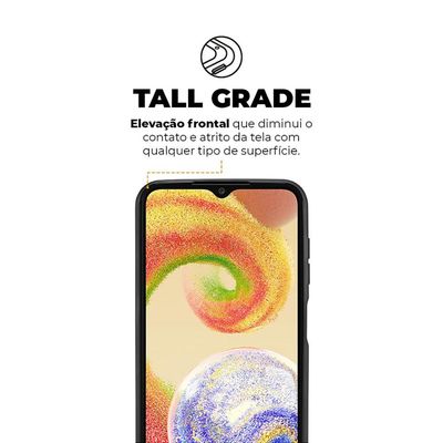 Capa para Samsung Galaxy A04 - Symetric Preta - Gshield