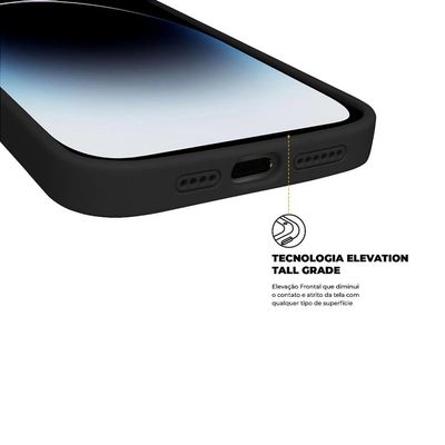 Capa para iPhone 14 Pro Max - Silicon Premium Preta - Gshield