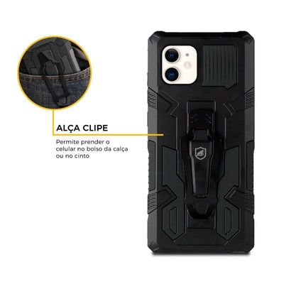 Capa Clip e Pelicula Coverage para iPhone 12 - Gshield