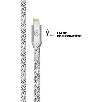Cabo Thunder 65W 2 em 1 Tipo C / USB-A / Lightning - 1M - Gshield