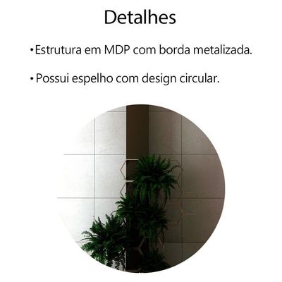 Conjunto Para Banheiro Bn3600x39x40 Preto Metalizado Tecno Mobili Preto Metalizado