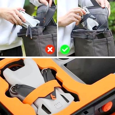 Protetor E Trava De Hélices Para Drone Dji Mini 3 Cor Laranja