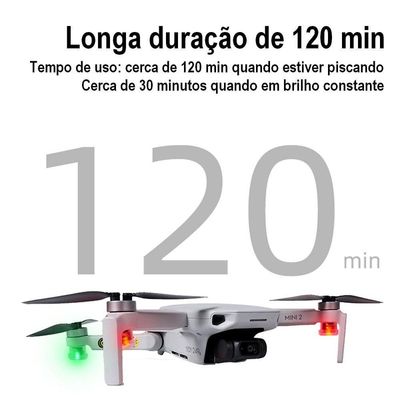 Kit Com 4 Luzes Led De Voo Noturno Para Drones