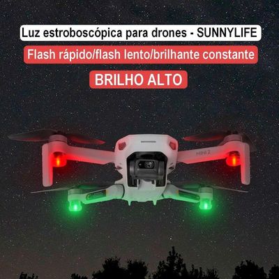Kit Com 4 Luzes Led De Voo Noturno Para Drones