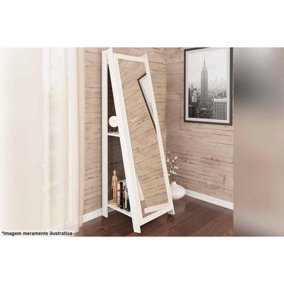 Multiuso Quarto Espelho Rt 3083 Branco - Movelbento