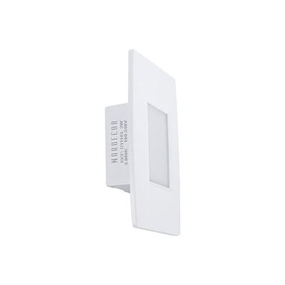 Balizador Mbled Lumo Embutir Led Bivolt Branco 3000k Luz Amarela