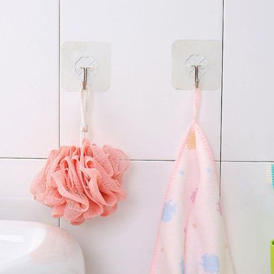Kit 10 Ganchos De Parede Multiuso Prático Sem Furo Na Parede