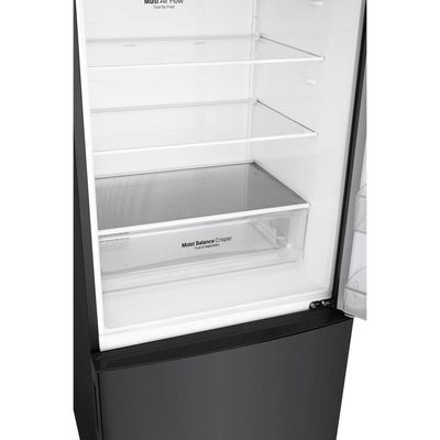 Geladeira LG Inverter Bottom Freezer 451L Black GC-B569NQL2 220V