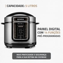 17212468510458 Panela de Pressão Elétrica Mondial Digital Master Cooker PE-38