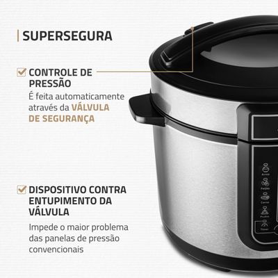 Panela de Pressão Elétrica Mondial  Digital Master Cooker PE-38 110V