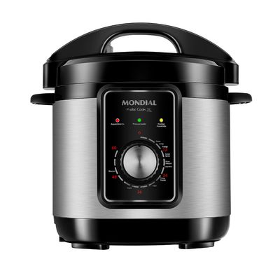 Panela de Pressão Elétrica Mondial Pratic Cook 3L Premium I PE-47-3L-I 110V
