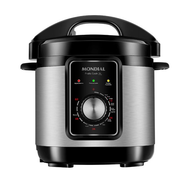 Panela de Pressão Elétrica Mondial Pratic Cook 3L Premium I PE-47-3L-I 110V