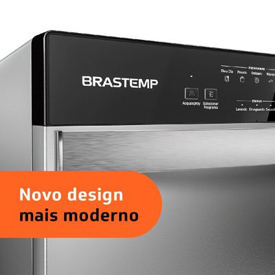 Lava-Louças 8 Serviços de Lavagem BLF08BS Brastemp Cinza / 110V