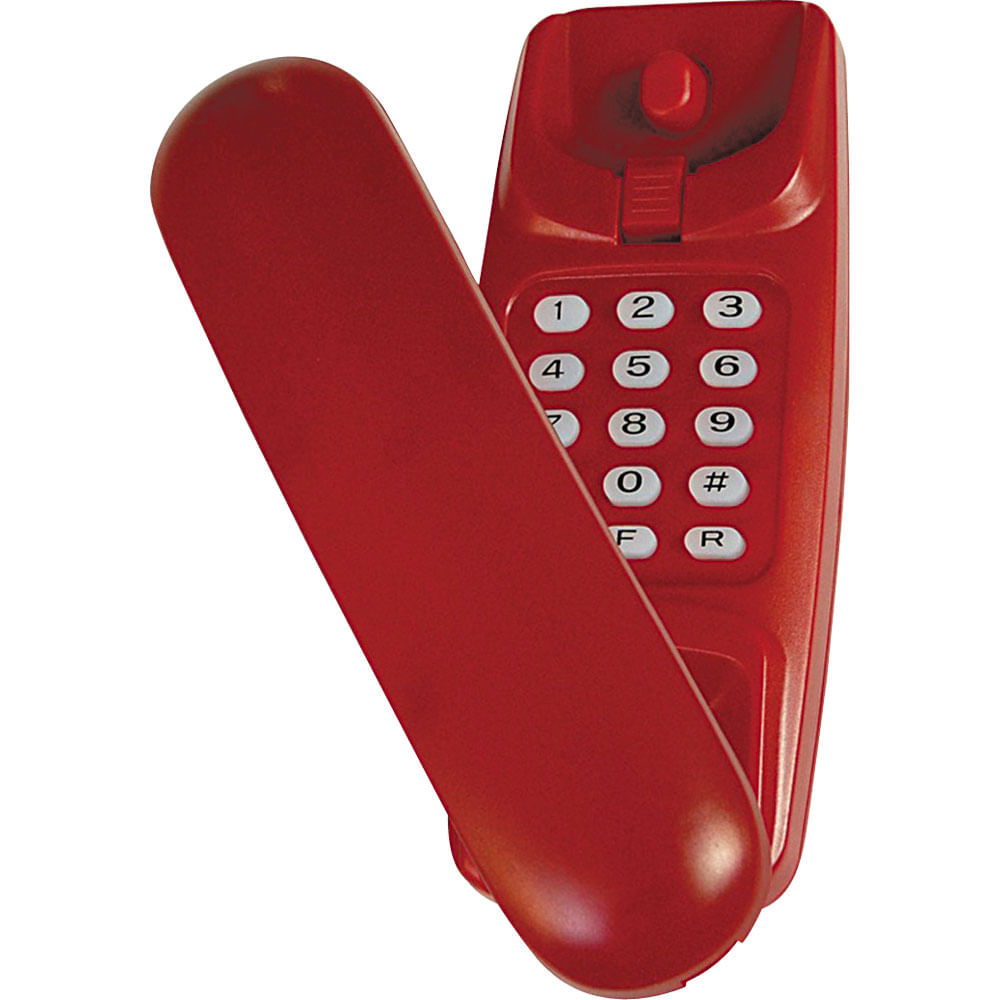 Telefone Gôndola com Bloqueador Teleji KXT3026X Vermelho Casa e Video Telefone Gôndola com Bloqueador Teleji KXT3026X Vermelho Casa e Video