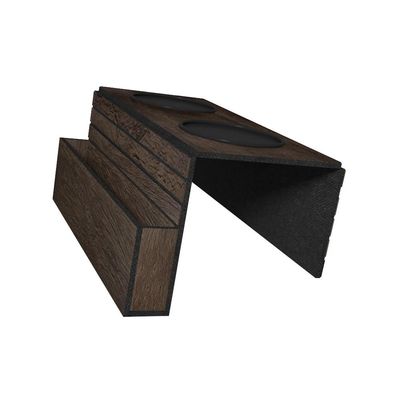 Kit 02 Esteiras Bandejas Com Suporte Para Copos e Controle Para Sofá MDF Tabaco - Gran Belo