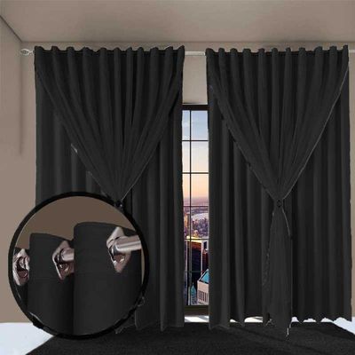 Cortina Sala E Quarto 8,50x2,70 Tecido Blackout Ana Marro