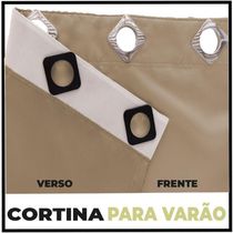 Cortina Sala E Quarto 8,50x2,70 Tecido Blackout Ana Bege