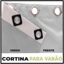 Cortina Sala E Quarto 7,50x2,90 Tecido Blackout Ana Branco