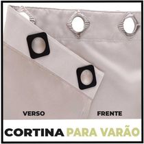 Cortina Sala E Quarto 7,50x2,40 Tecido Blackout Ana Palha