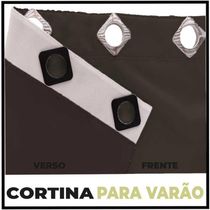 Cortina Sala E Quarto 5,50x2,80 Tecido Blackout Ana Marrom