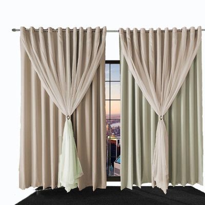 Cortina Sala E Quarto 5,50x2,70 Tecido Blackout Ana Palha