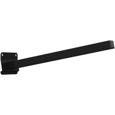 Suporte Refletor Inclinado Parede Braço 30 Cm - Preto