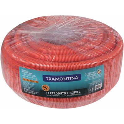 Eletroduto Corrugado Reforçado Flexível Dn25 3/4´´ 50 M