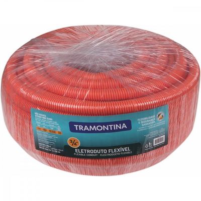 Eletroduto Corrugado Reforçado Flexível Dn25 3/4´´ 50 M