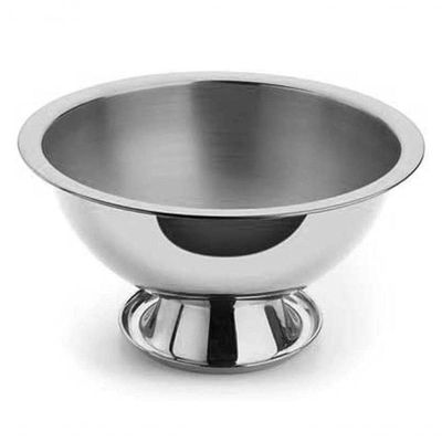 Champanheira Grande De Aço Inox 8 Litros Com Base Coletora De água Balde De Gelo Gigante Festa Bar