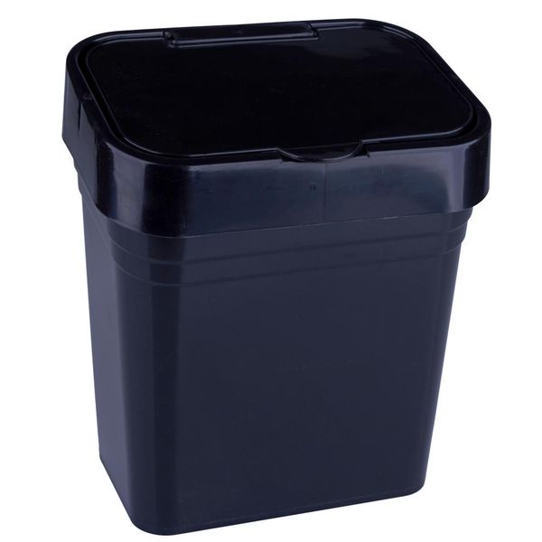 Lixeira de Pia 2.8L LP House Preta Lixeira Pia 2.8L LP House Preta