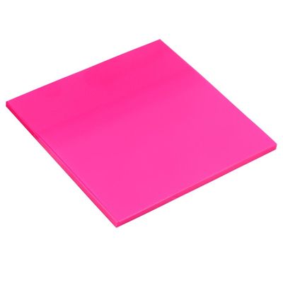 Bloco Adesivo Transparente 76mmx76mm Rosa Maxprint 744905