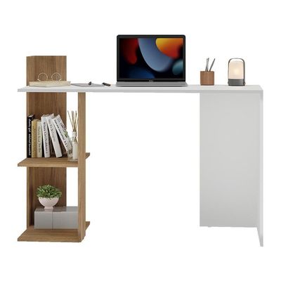 Escrivaninha Mesa Para Computador Multimóveis Branca/rustic