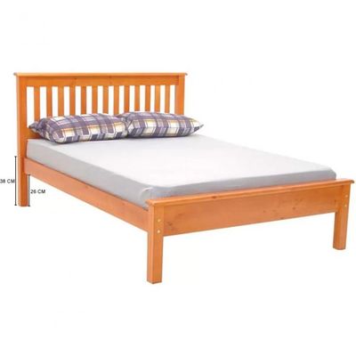 Cama de Casal Produzida com Pinus e Eucalipto Piratini 707L Mel