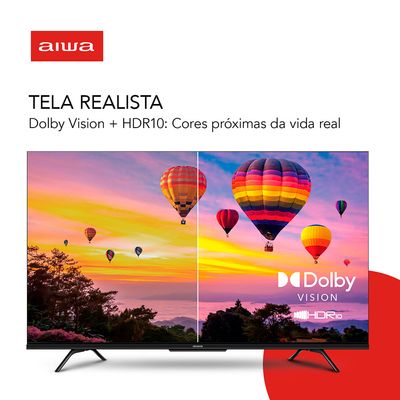 Smart TV AIWA 75” GOOGLE TV 4K Comando de voz Dolby Vision&Atmos BIV