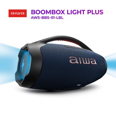 Caixa de Som Boombox Plus AIWA BBS-01-LBL 200W BT 30H IP66 USB RGB BIV