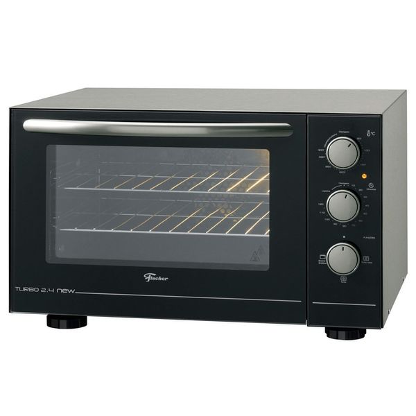 Forno Elétrico Turbo 2.4 New 48 Litros 26573 Fischer Preto/Prata / 220V