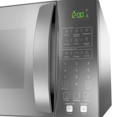 Micro-ondas CMS46AR Consul 32 Litros de Bancada Menu Fácil e Espelhado Cinza / 220V