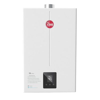 Aquecedor 15L  Digital Ef 127-220V Glp Gás De Botijão Rheem  Bivolt
