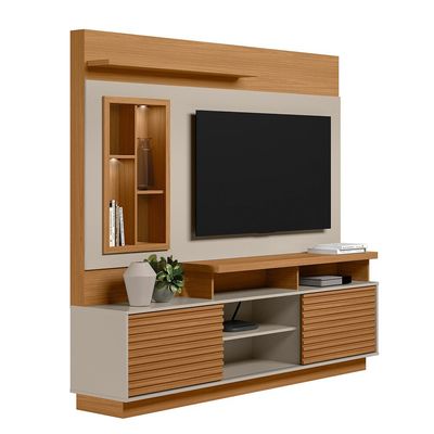 Home para TV Eldorado 2.0 até 60 Polegadas Linea Brasil Nature/Offwhite