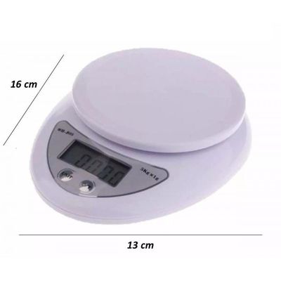 Balança Eletrônica Digital Recipiente Cozinha Alimento 5 Kg