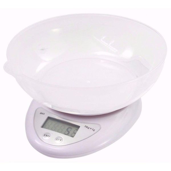 Balança Eletrônica Digital Recipiente Cozinha Alimento 5 Kg