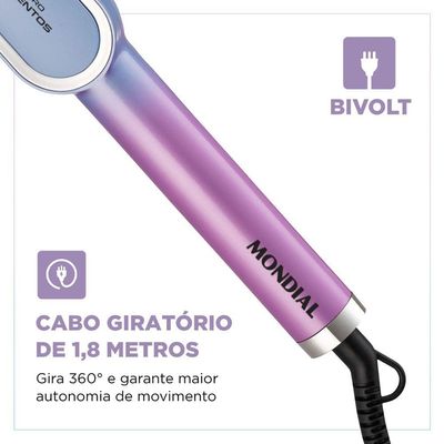 Escova Alisadora Qu4tro Elementos By Juliette Mondial Bivolt