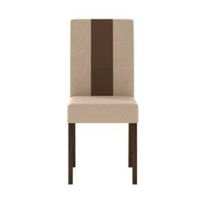 Conjunto de Sala de Jantar Mesa com 6 cadeiras Goya Poliman Marrom Cacau