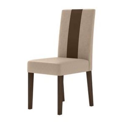 Conjunto de Sala de Jantar Mesa com 6 cadeiras Goya Poliman Marrom Cacau