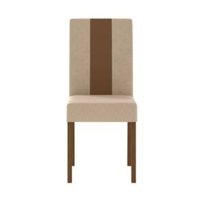 Conjunto de Sala de Jantar Mesa com 6 Cadeiras Goya Poliman Bege Claro