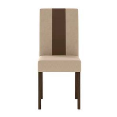 Conjunto Sala de Jantar Mesa com 4 Cadeiras Belle Poliman Marrom Cacau