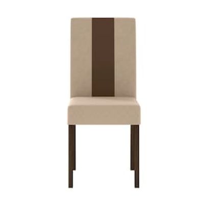 Conjunto de Sala de Jantar Mesa com 6 Cadeiras Goya Poliman Marrom Cacau