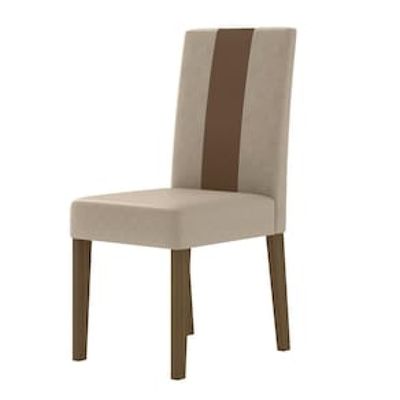 Conjunto de Sala de Jantar Mesa com 6 cadeiras Goya Poliman Bege Claro